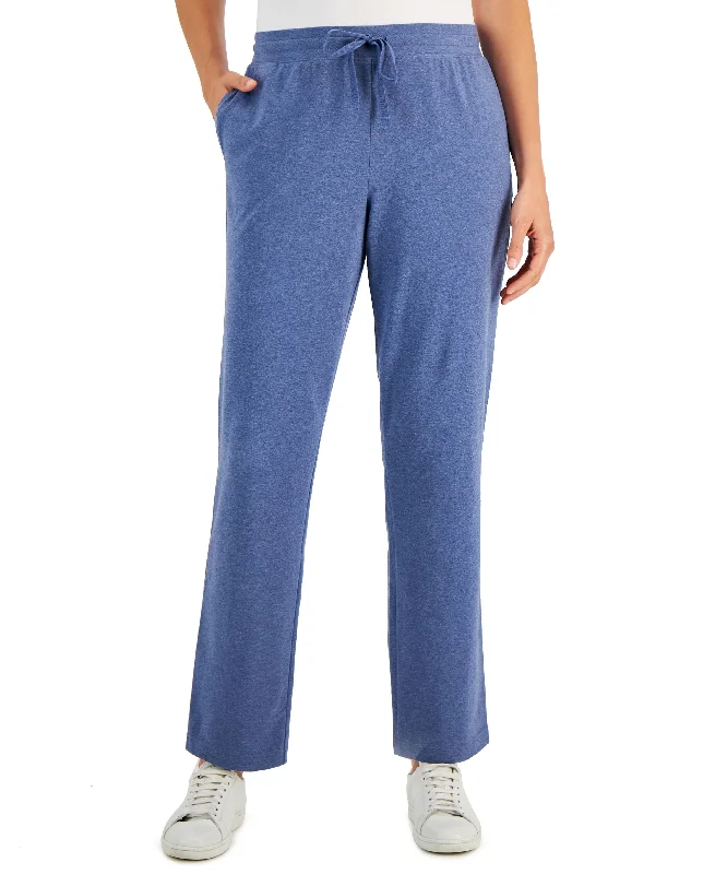 Petite Short Active Drawstring Pant Cozy Knit Pants