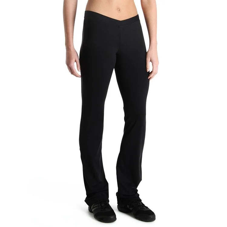 PF5801 - Bloch V Front Womens Pant Comfy Zip-Up Pants