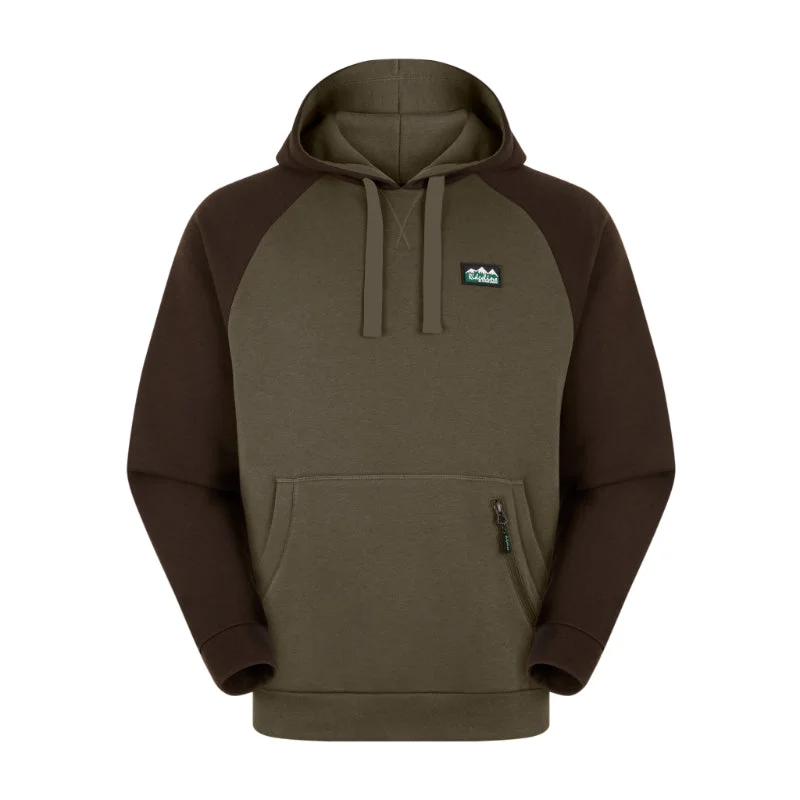Ridgeline North Island Ladies Hoodie - Ivy Green Mix Hoodie with Stripes Bold Sporty Ridgeline North Island Ladies Hoodie - Ivy Green Mix Hoodie with Stripes Bold Sporty