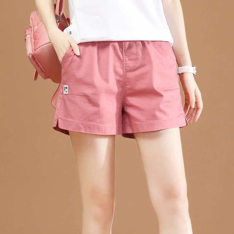 Small daisy white sports shorts female summer loose straight wide legs high waist tide tide casual pants thin section Fashionable Button-Up Pants Small daisy white sports shorts female summer loose straight wide legs high waist tide tide casual pants thin section Fashionable Button-Up Pants