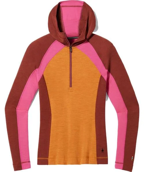 Smartwool Women's Classic Thermal Merino 1/2 Zip Base Layer Hoodie Zip Hoodie Drawstring Kangaroo Pocket Smartwool Women's Classic Thermal Merino 1/2 Zip Base Layer Hoodie Zip Hoodie Drawstring Kangaroo Pocket
