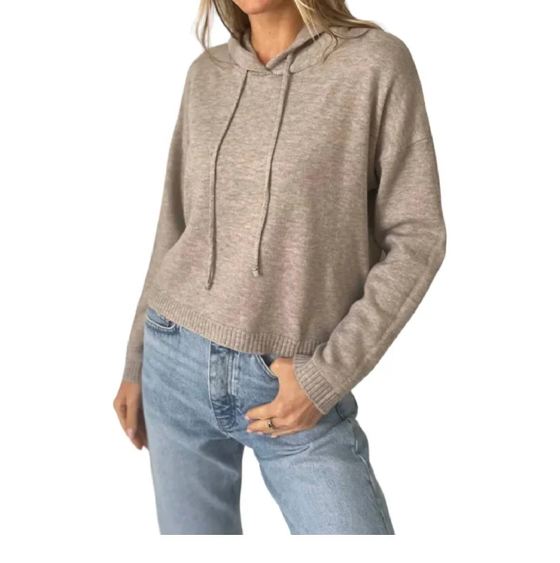 Smiley Hoodie In Heather Grey/pink Hoodie with Tie-Dye Psychedelic Retro