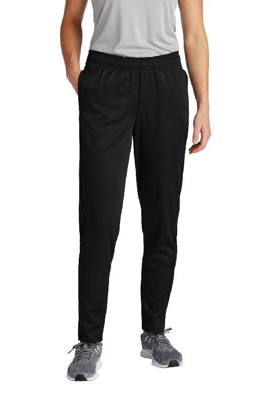 Sport-Tek Womens Moisture Wicking Travel Pants w/ Pockets - Black - New Casual Lounge Pants