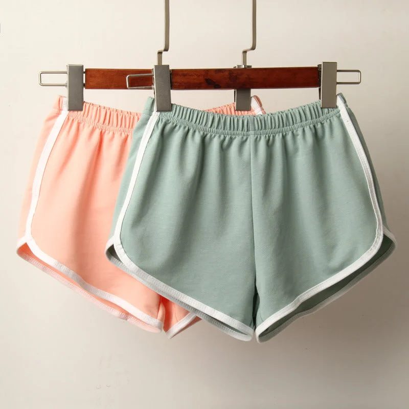 Sports shorts female summer casual streaming cotton three pants version of the beach hot pants Fashionable Sporty Pants