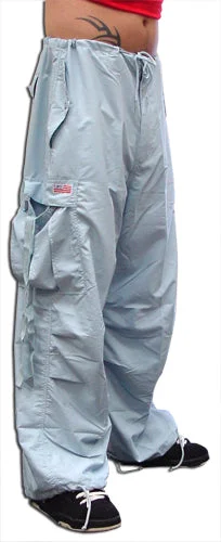 Unisex Basic "SuperSoft" UFO Pants (Light Blue) Elegant Silk Pants