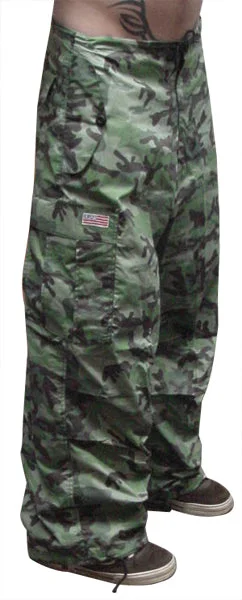 Unisex Basic UFO Pants (Forest Camo) Cozy Full-Length Pants