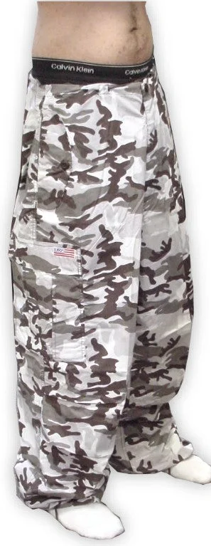 Unisex Basic UFO Pants  (Grey Camo) Classic Flared Pants