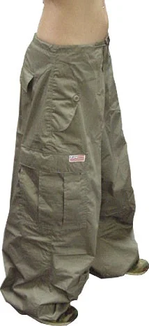Unisex Basic UFO Pants (Moss Green) Stylish Paperbag Waist Pants