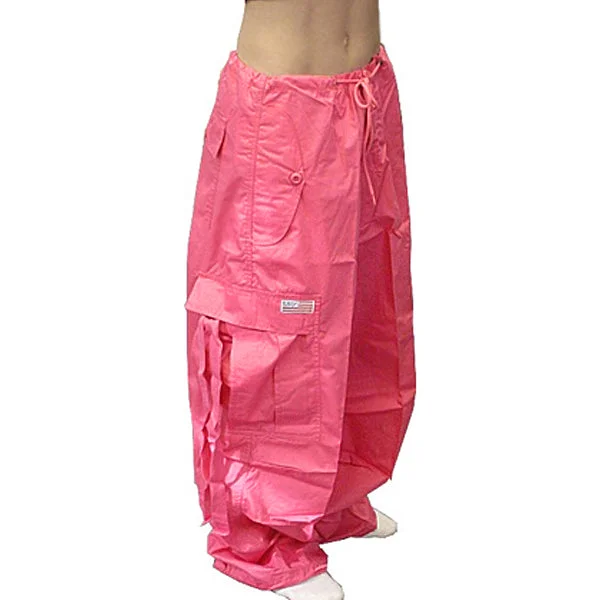 Unisex Basic UFO Pants (Neon Pink) Soft Stretch Trousers