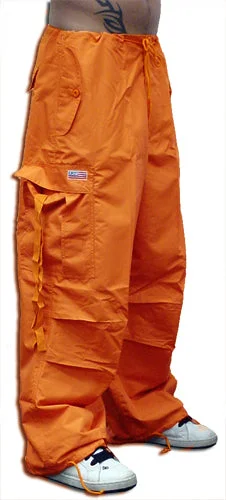 Unisex Basic UFO Pants (Orange) Relaxed Linen Pants