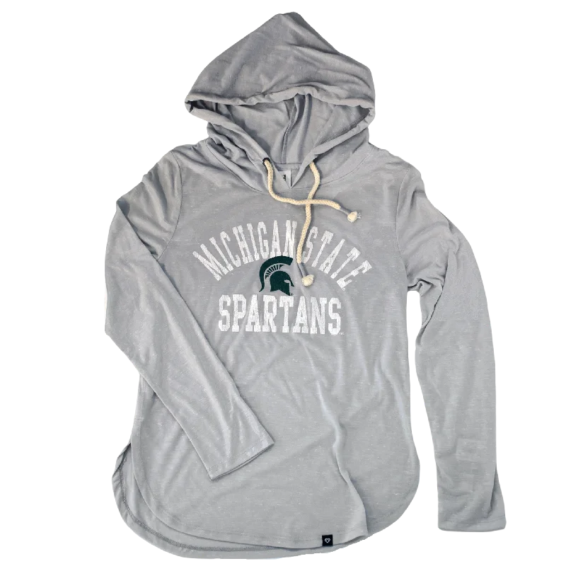 Michigan State Spartans Cora Hooded T-shirt Hoodie with Reflective Safety Nightwear