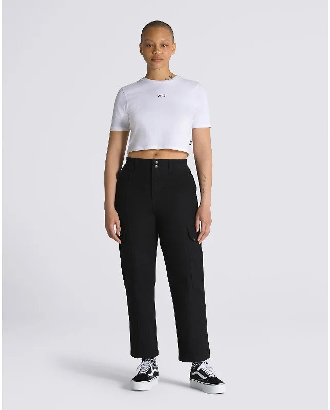 Vans Sidewalk Cargo Pants - Black Lightweight Linen Pants