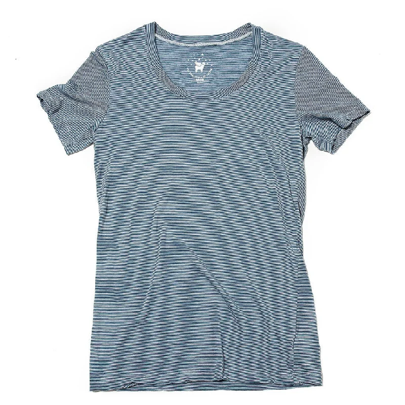 Women's Castaway Tee--Superior Stripe Mesh Blend Leather Blend Suede Blend