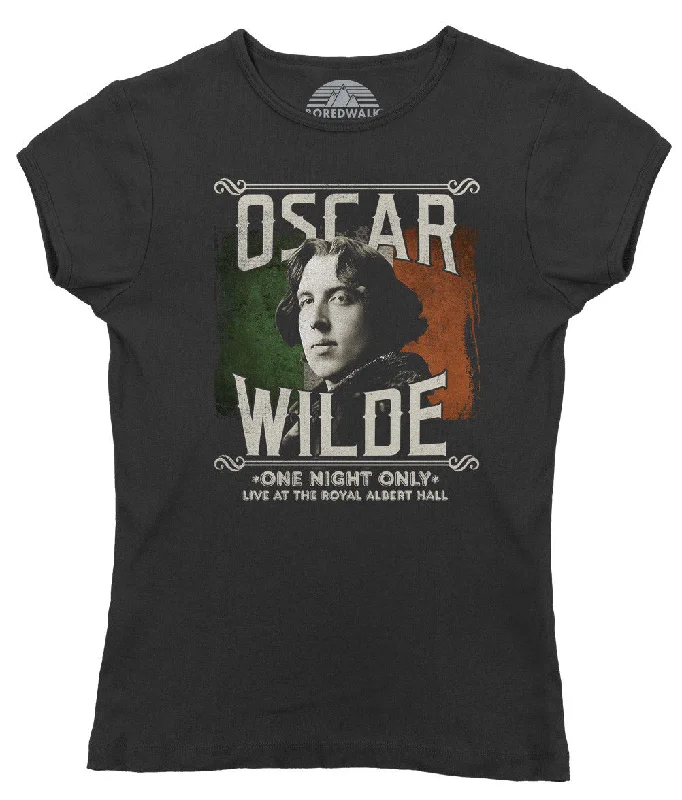 Women's Oscar Wilde Live Tour T-Shirt Welt Pockets Slit Pockets