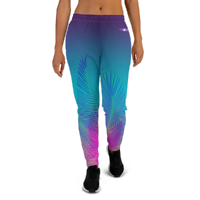 Women's Track Pants - Palms Slim-Fit Leggings