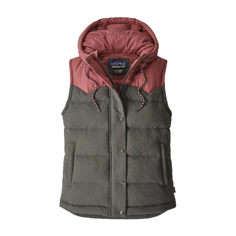 W's Bivy Hooded Vest Hoodie with Hem Elastic Stretchable Comfortable