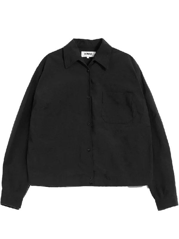 YMC Wanda Shirt in Japanese Black Chenille Brocade Lace