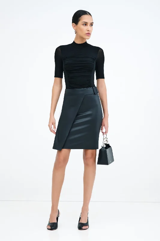 Adrienne Skirt leather skirt modern