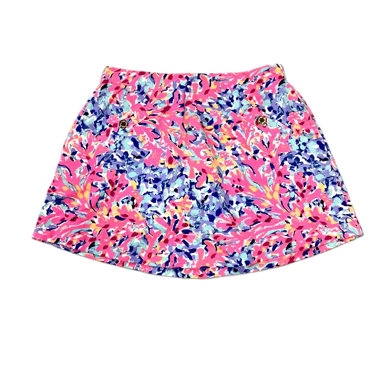 Blue & Pink Skort Designer By Lilly Pulitzer, Size: Xs denim skirt classic