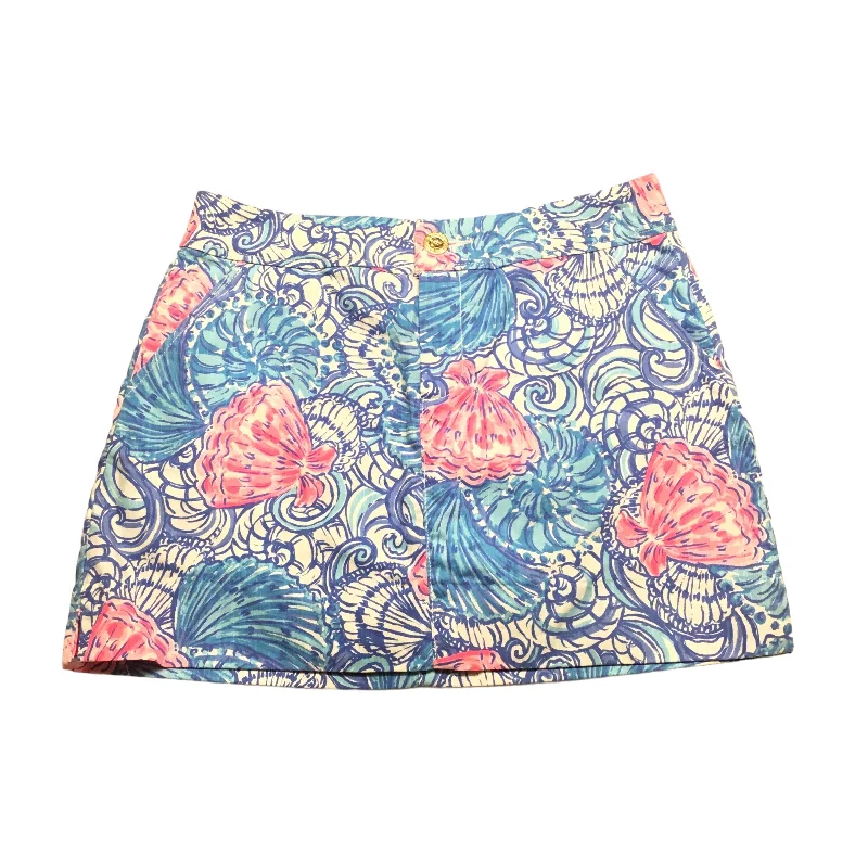 Blue & White Skort Lilly Pulitzer, Size 2 maxi skirt elegant