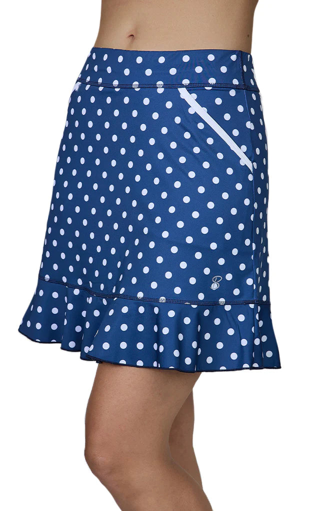 Sofibella Golf Colors 18" Skort Dots corduroy skirt comfortable
