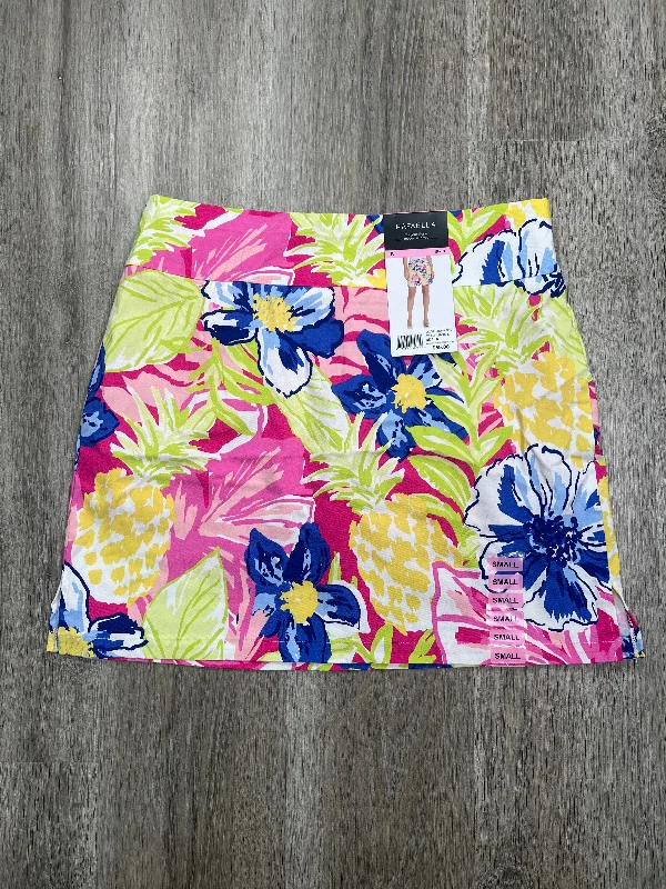 Floral Print Skort Rafaella, Size S linen skirt relaxed