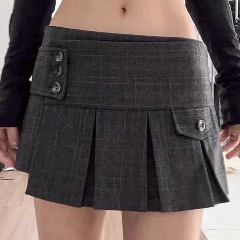 Low Waist Grey Irregular Mini Skirt tulle skirt dreamy