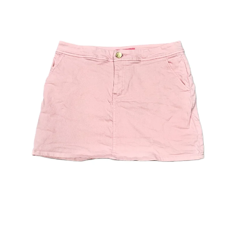 Pink Skort Designer By Lilly Pulitzer, Size: 4 low waist skirt
