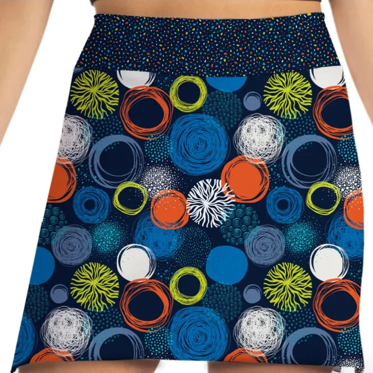 Skort Obsession Round About Skort 17" silk skirt smooth