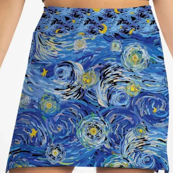Skort Obsession Van Go Skort 17" velvet skirt glossy