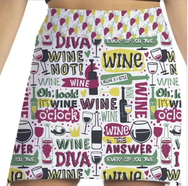 Skort Obsession Wine Not Skort 17" cashmere skirt soft