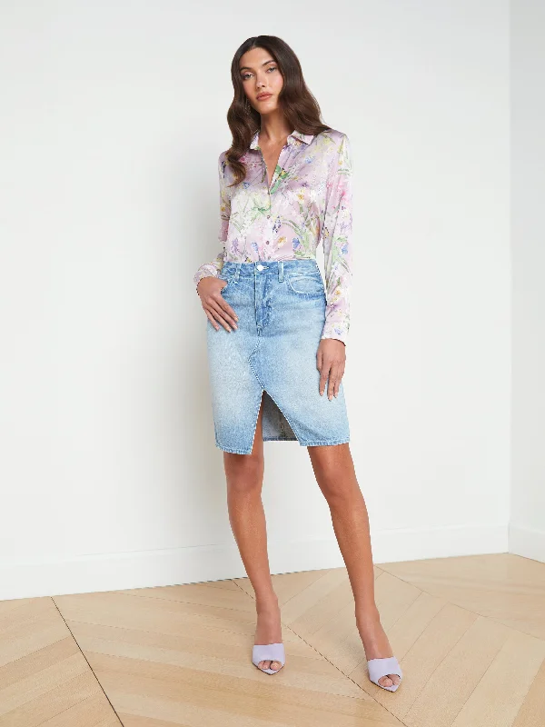 Tylee Knee Length Skirt lightweight skirt design