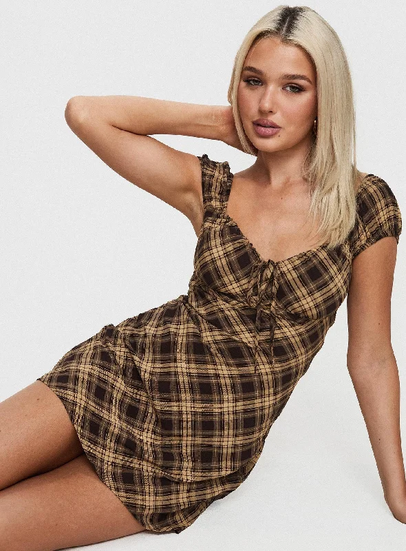 Wondera Mini Dress Multi Cozy A-Line Mini Dress