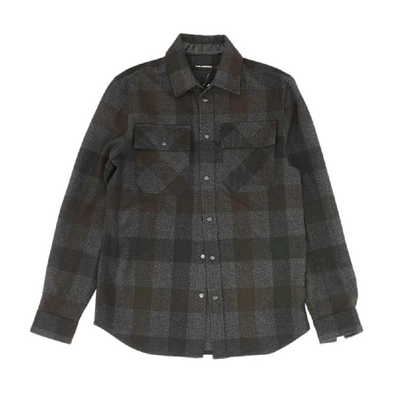 Black Plaid Lightweight Jacket V-Neck Jacket Boat Neck Jacket Square Neck Jacket