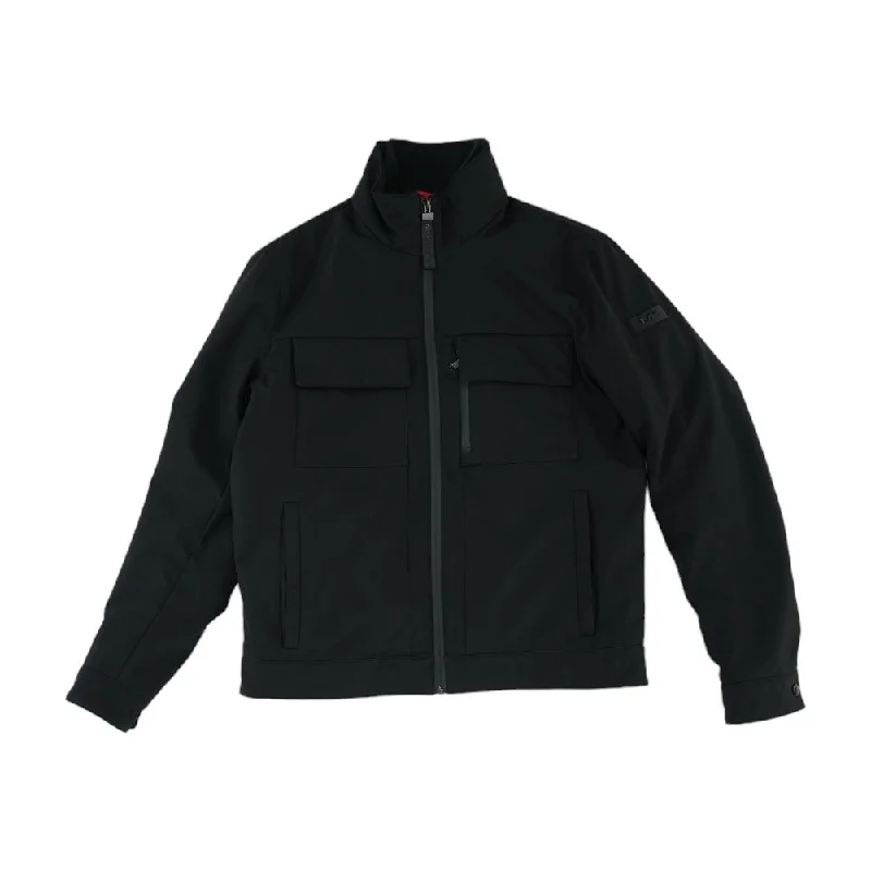 Black Solid Jacket Cotton Jacket Linen Jacket Terry Jacket