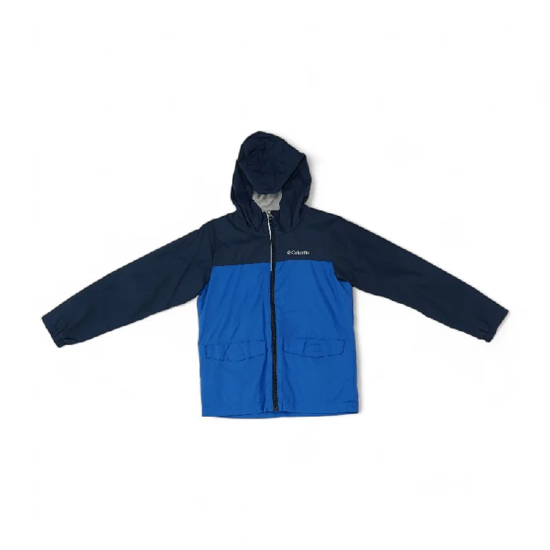 Blue Color Block Lightweight Jacket Anorak Shell Jacket Lightweight Jacket