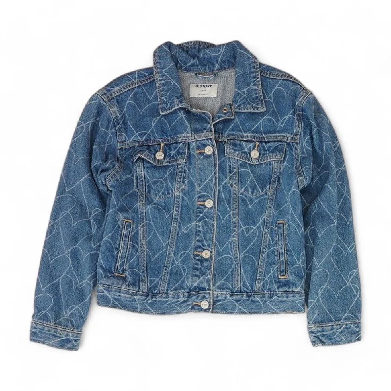 Blue Hearts Denim Jacket Striped Jacket Polka Dot Jacket Floral Jacket