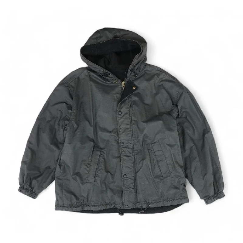 Charcoal Solid Select Jacket Zippered Jacket Buttoned Jacket Snapped Jacket