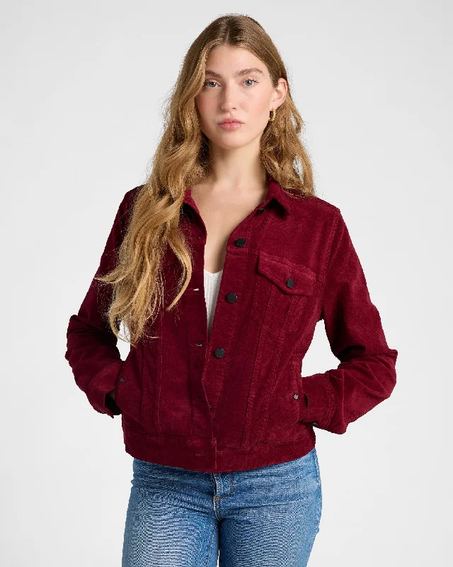 Classic Corduroy Jacket Tiered Jacket Buttoned Jacket Zippered Jacket