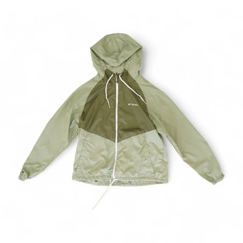 Green Solid Lightweight Jacket Bomber Jacket Anorak Windbreaker