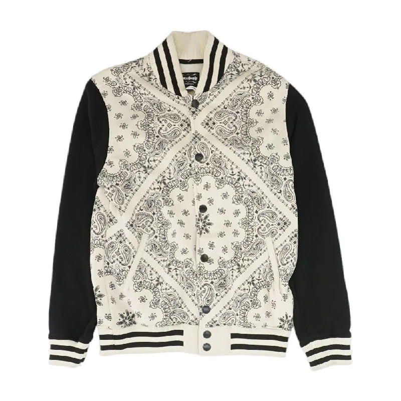 Ivory Paisley Lightweight Jacket Nylon Jacket Polyester Jacket Spandex Jacket