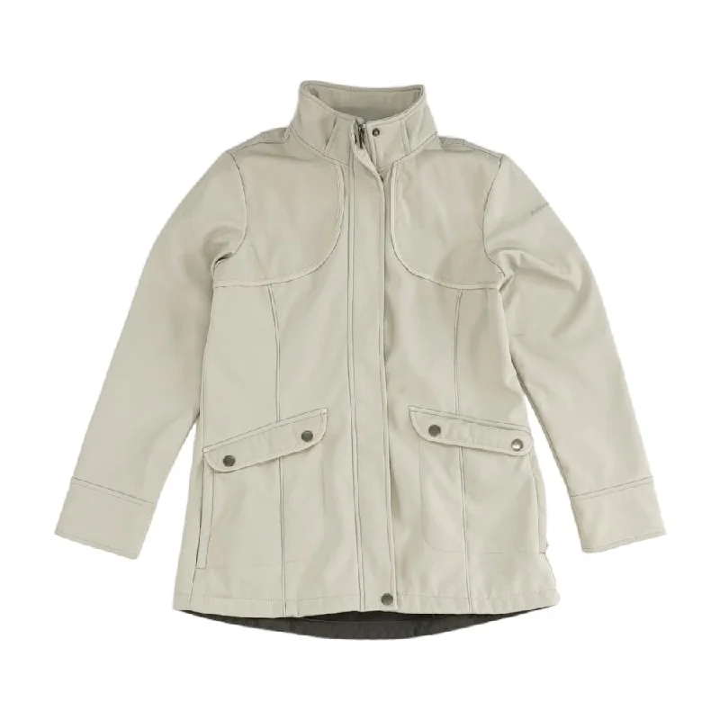 Ivory Solid Jacket Toggled Jacket Drawstring Jacket Belted Jacket