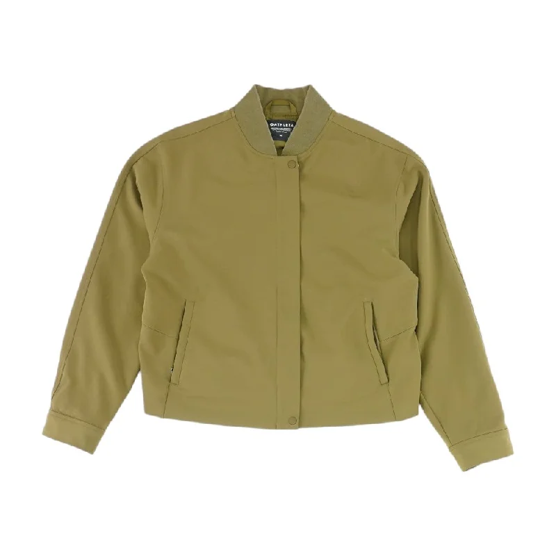 Olive Solid Bomber Jacket Jersey Jacket Tulle Jacket Batik Jacket