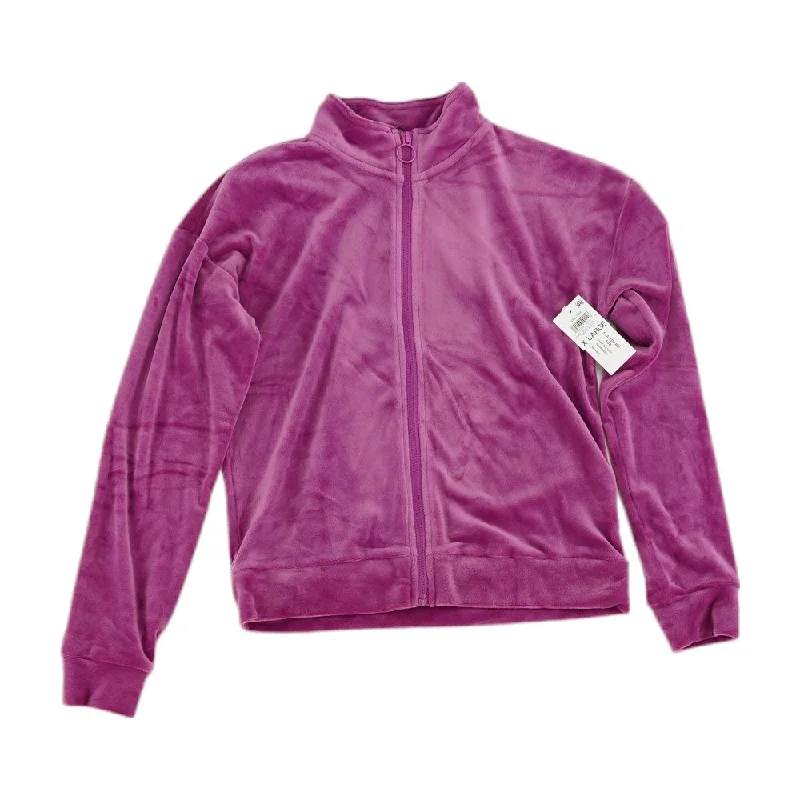 Purple Solid Lightweight Jacket Jacket Blazer Coat