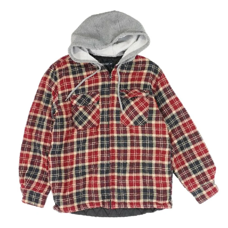 Red Plaid Lightweight Jacket Herringbone Jacket Houndstooth Jacket Plaid Jacket