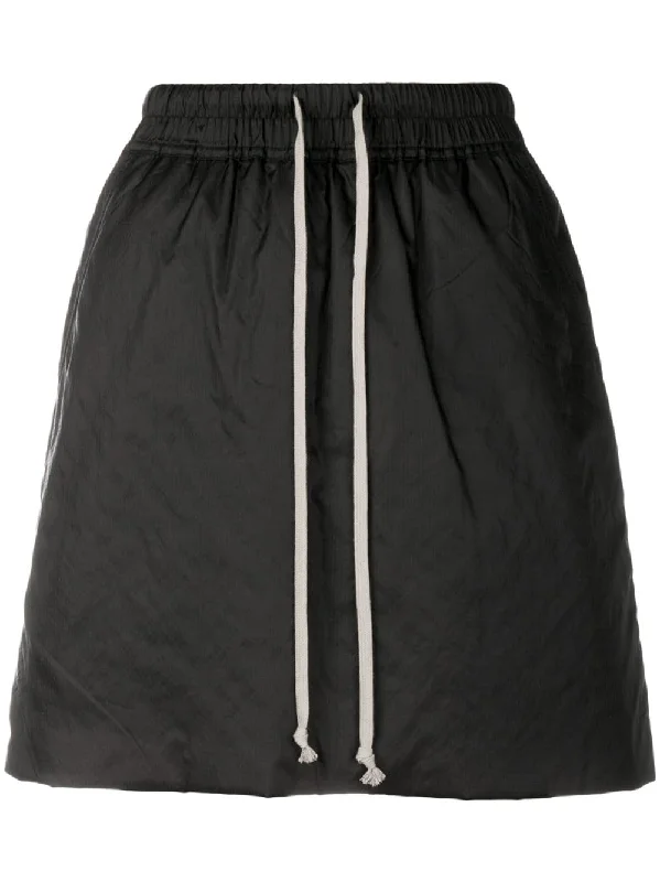 drawstring skirt silk skirt lustrous