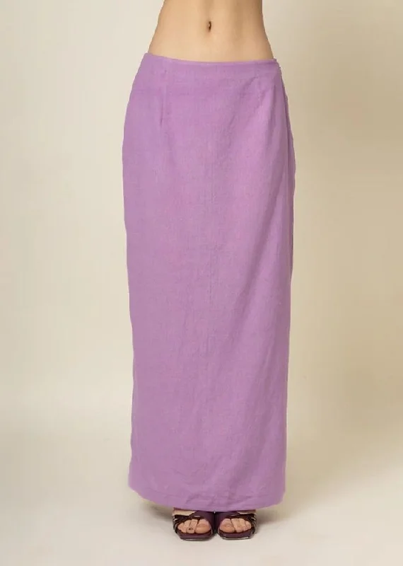 Abby Purple Skirt zip skirt side