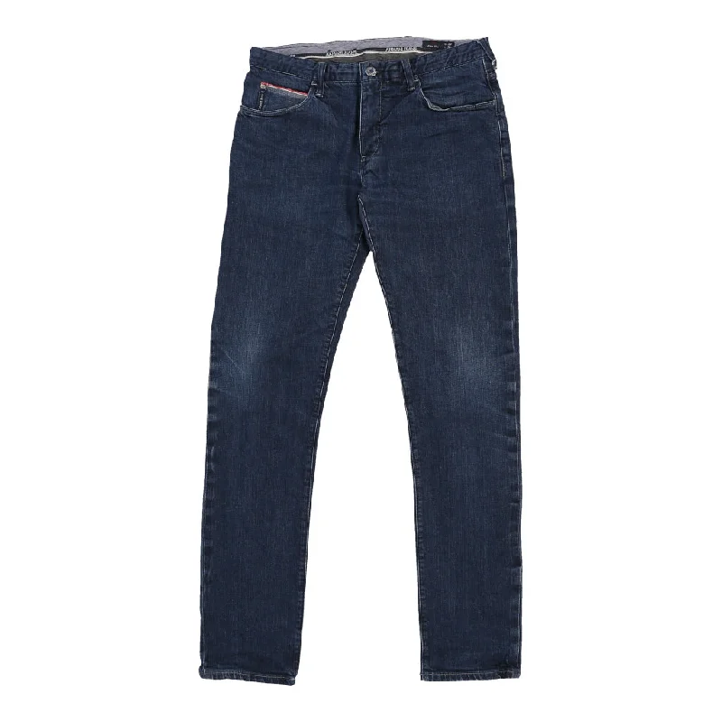 Armani Jeans Jeans - 30W UK 8 Blue Cotton Comfortable Dark Wash Jeans