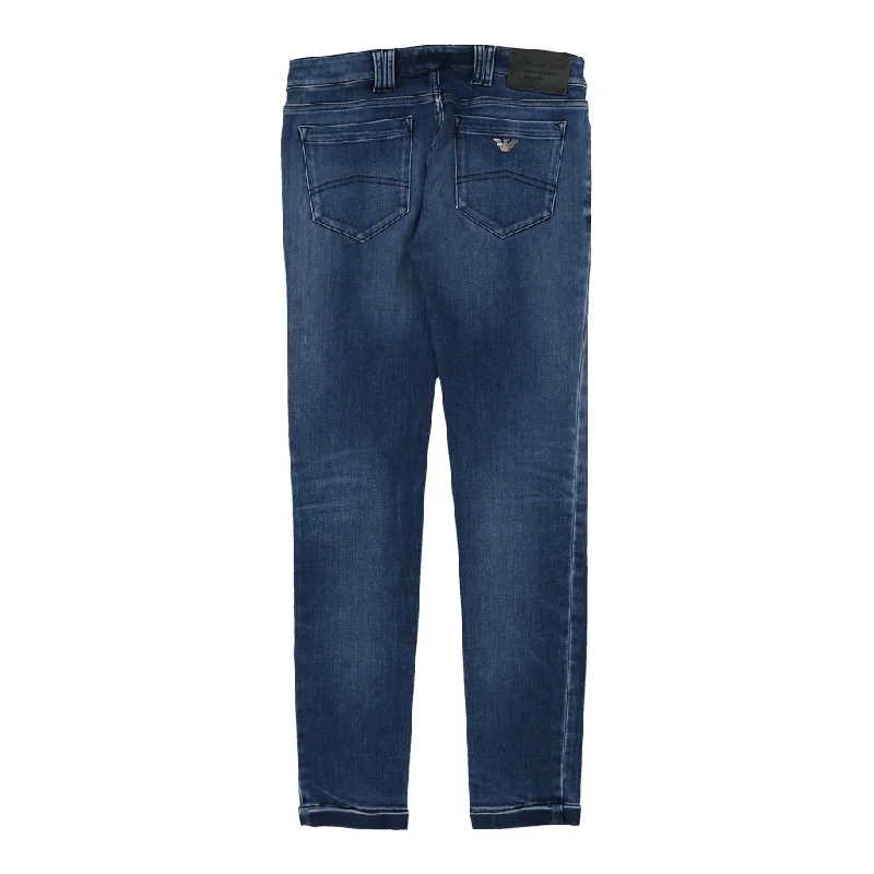 Armani Jeans Skinny Jeans - 30W UK 8 Blue Cotton Stylish Relaxed Fit Skinny Jeans