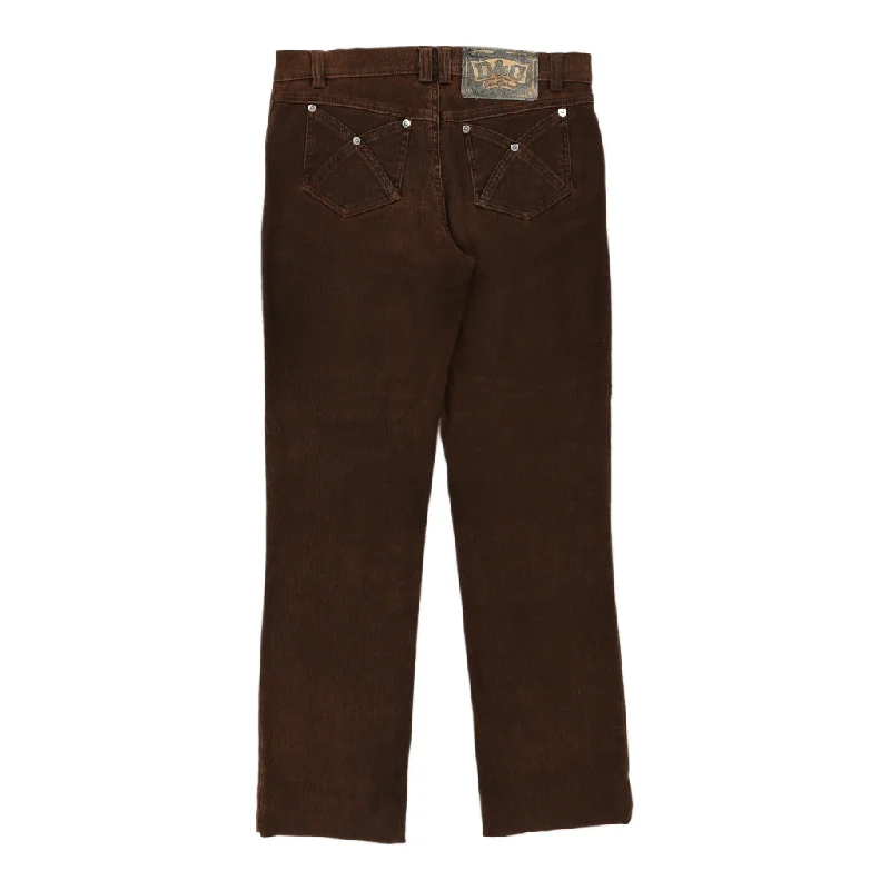 Dolce & Gabbana Jeans - 30W UK 8 Brown Cotton Comfortable Full-Length Denim Jeans